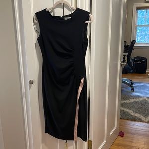 Calvin Klein Black sleeveless Dres size 4 with pink accent